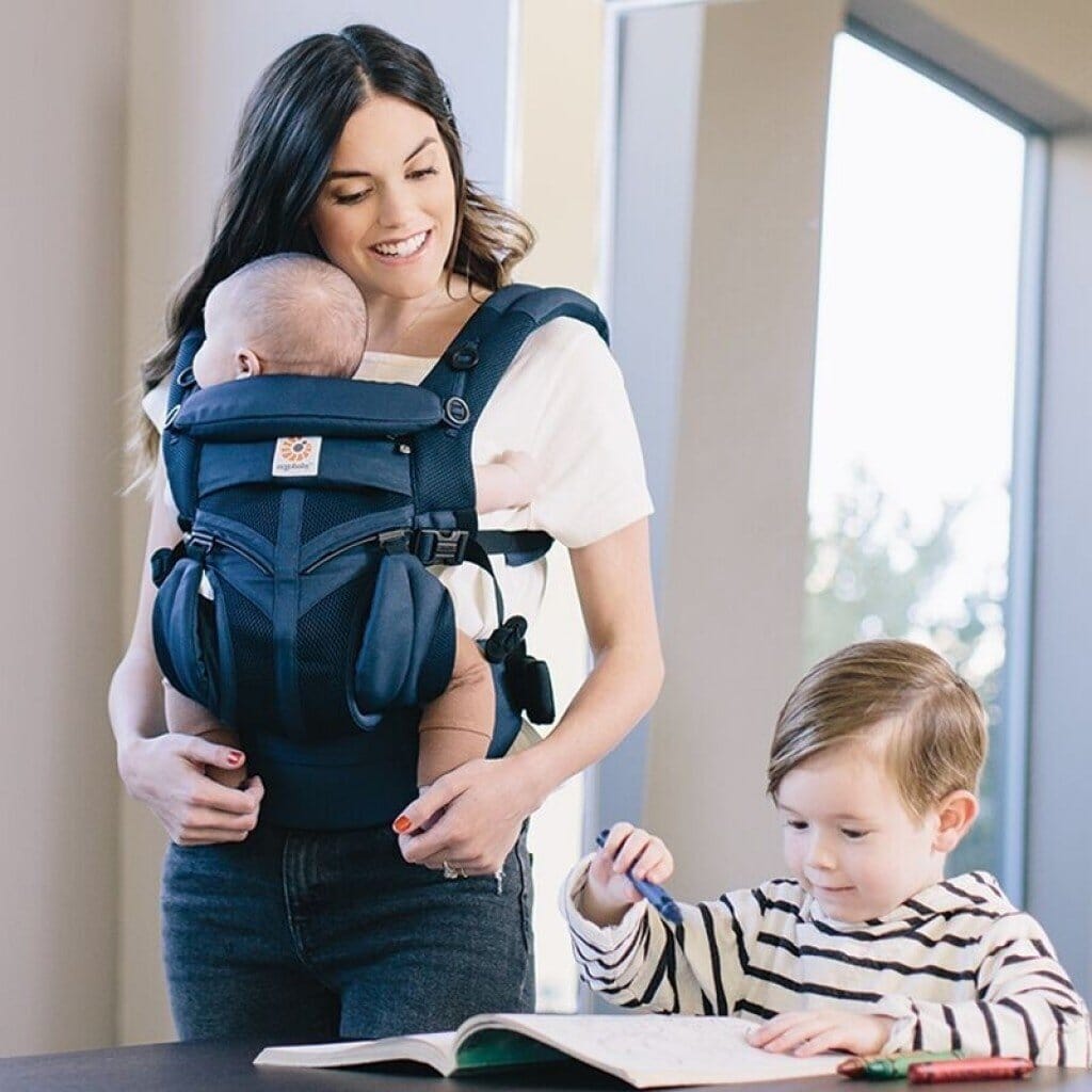 Porte Bébé - BreathBabyBag™ - Bleu Marine - Tendre Lutin