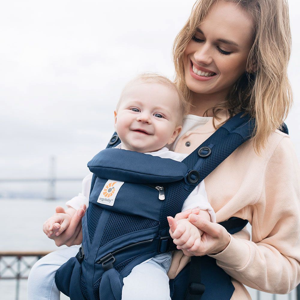 Porte Bébé - BreathBabyBag™ - Bleu Marine - Tendre Lutin