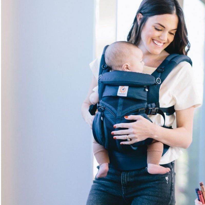 Porte Bébé - BreathBabyBag™ - Bleu Marine - Tendre Lutin