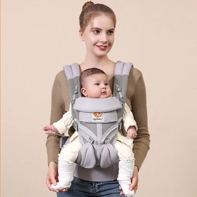 Porte Bébé - BreathBabyBag™ - Gris - Tendre Lutin
