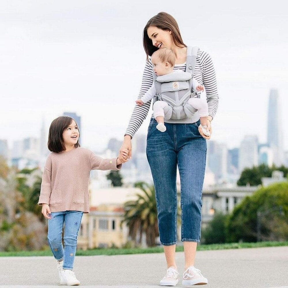 Porte Bébé - BreathBabyBag™ - Gris - Tendre Lutin