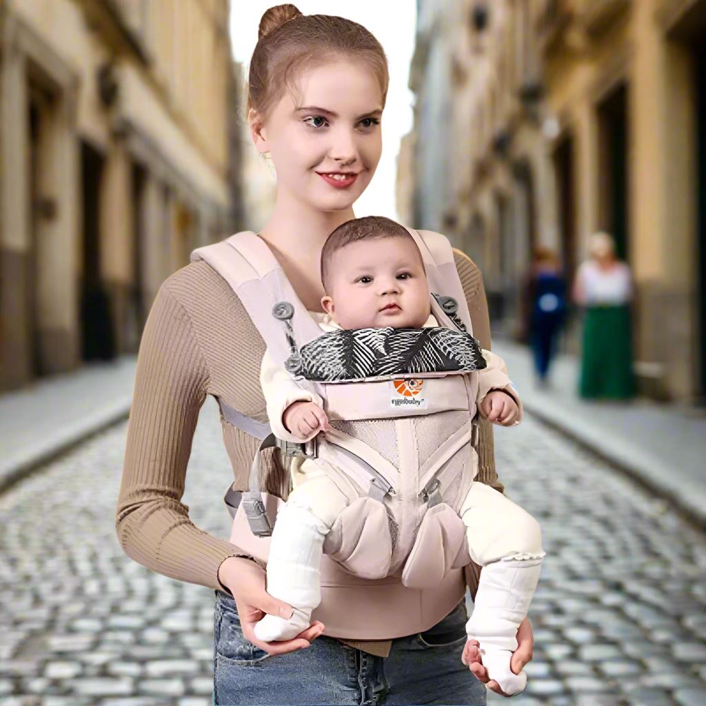 Porte Bébé - BreathBabyBag™ - Rose Maille - Tendre Lutin