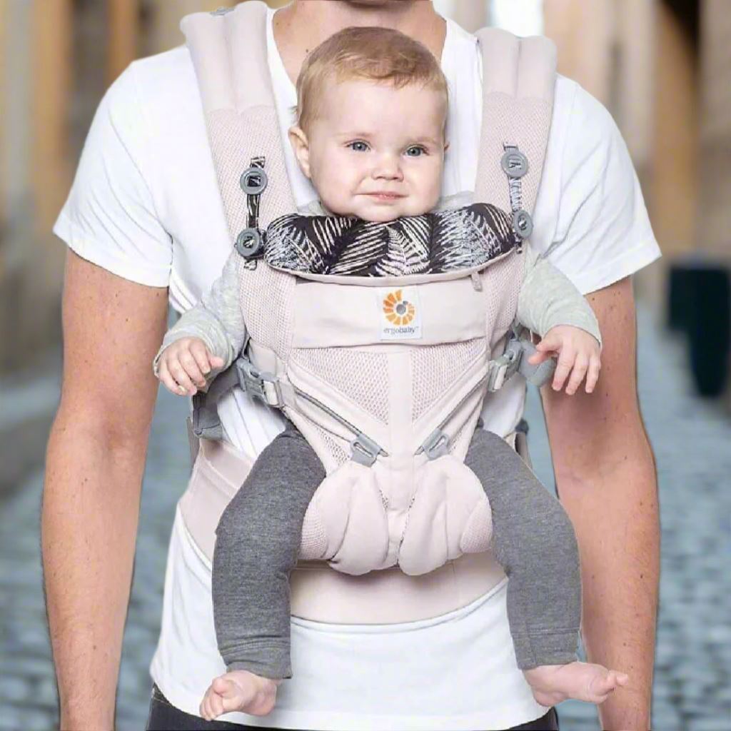 Porte Bébé - BreathBabyBag™ - Rose Maille - Tendre Lutin