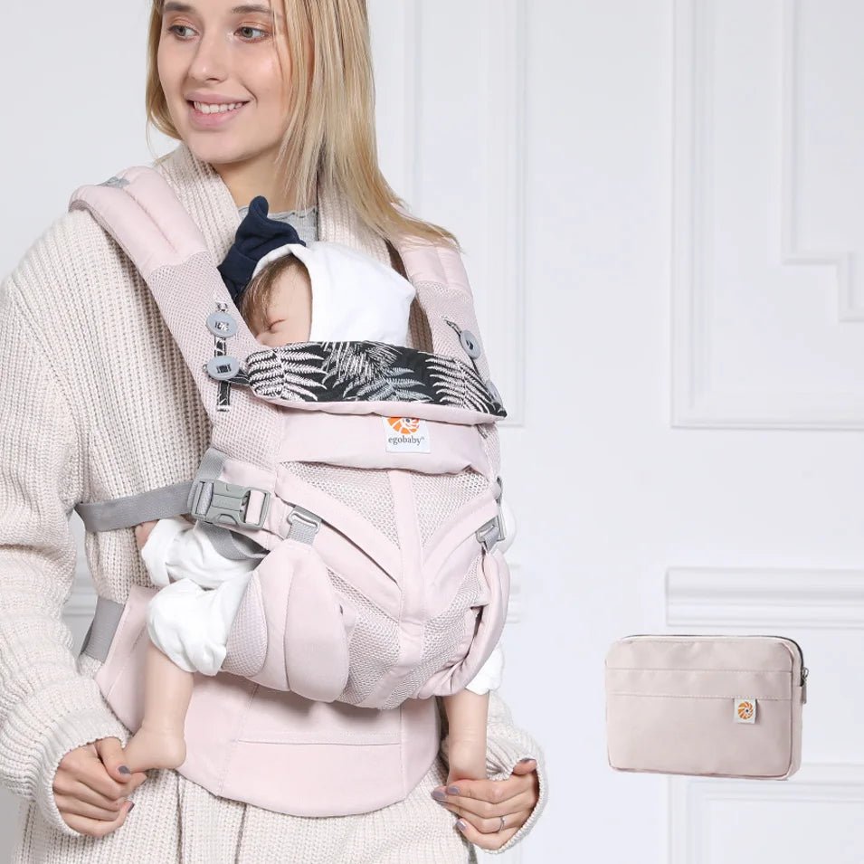 Porte Bébé - BreathBabyBag™ - Rose Maille - Tendre Lutin