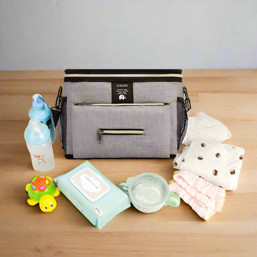 Sac à Langer - BabyTravel™ - Gris - Tendre Lutin