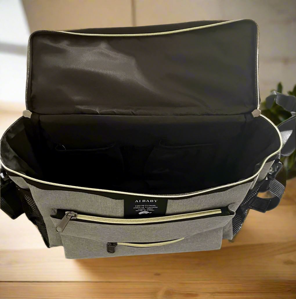 Sac à Langer - BabyTravel™ - Gris - Tendre Lutin