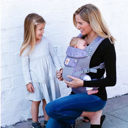 Porte Bébé - BreathBabyBag™ - Mauve Lavande - Tendre Lutin